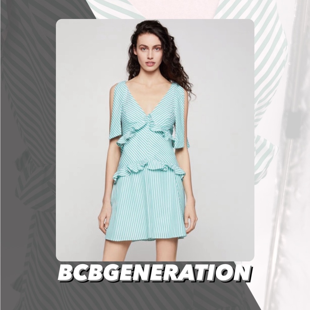 NWT BCBGeneration Tie Shoulder Mini Dress